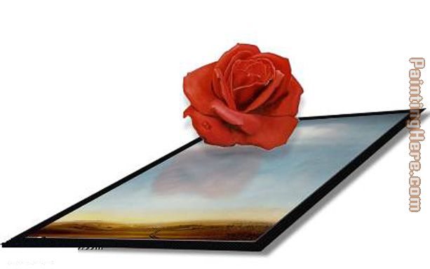 Meditative Rose I painting - 3d art Meditative Rose I art painting